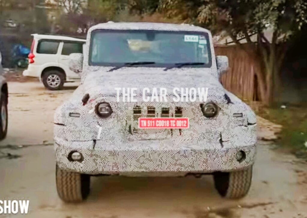 Thar 5 Door Spied front